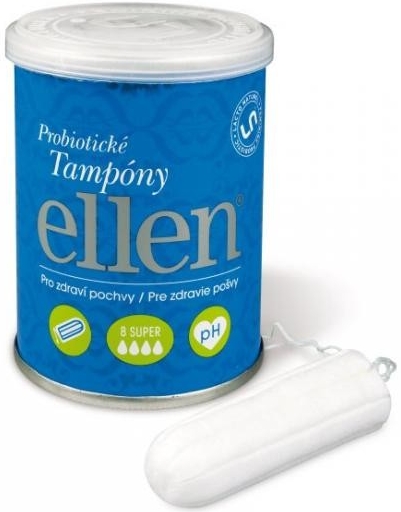 Ellen Probiotické tampony Super 8 ks od 173 Kč - Heureka.cz