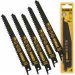 DeWALT DT2362 pilový plátek na dřevo a plast jemný, rychlý obloukový řez pro mečové pily 152mm 5ks – Zboží Mobilmania