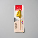 Dortisimo Svíčka zlatá číslo 4 – Zboží Mobilmania