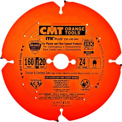 CMT C236 pilový kotouč na cementotřískové desky 160x20 Z4 – Zboží Dáma