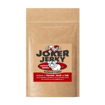 Joker Jerky Vepřové BYLINKY sušené maso 75 g