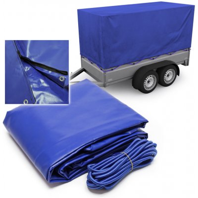 PEPU Wiltec Vysoká plachta na přívěsný vozík Wiltec 2090x1140x880 mm 2 zipy | modrá – Sleviste.cz