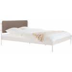 Noo.ma Eton s hnědým čelem a roštem Béžová kovová – Zboží Mobilmania