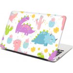 Sablio Samolepka na notebook Dinosauři s kaktusy - 38x26 cm – Zboží Živě