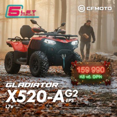 CFMoto Gladiator X520-A EPS E5+ Gen.2 Zelená – Zboží Mobilmania