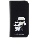 Pouzdro Karl Lagerfeld PU Saffiano Karl and Choupette NFT Apple iPhone 13 černé – Hledejceny.cz