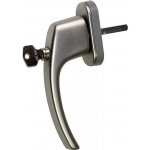 Solid Elements Okenní klika uzamykatelná, hliník, stříbrná – Zboží Mobilmania