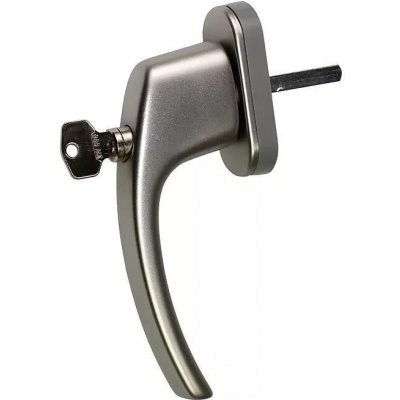 Solid Elements Okenní klika uzamykatelná, hliník, stříbrná – Zboží Mobilmania