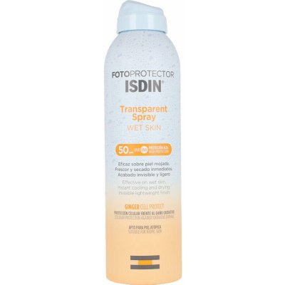 ISDIN Transparent Spray Wet Skin opalovací spray SPF50 250 ml