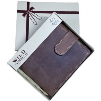 Pánská kožená peněženka s přezkou Wild Fashion4u tan- 304-L – Zboží Mobilmania