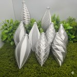 NAŠE 3D Vánoční ozdoby sada 9ks Barva: Stříbrná – Hledejceny.cz