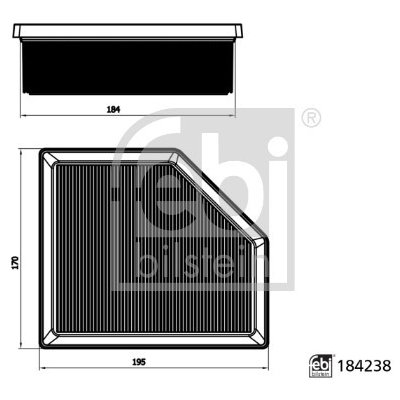 Vzduchový filtr FEBI BILSTEIN 184238 – Hledejceny.cz