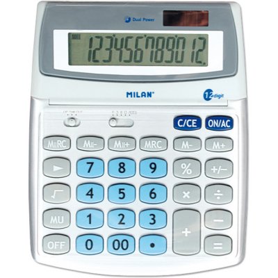 MILAN Kalkulačka stolní 12-místní 152512 – Sleviste.cz