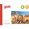 Puzzle Goki Africká zvířata: Lvi 24 dílků