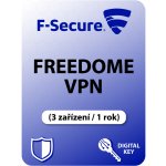 F-Secure Freedome VPN 3 lic. 1 rok (FCFDBR1N003E1) – Zbozi.Blesk.cz