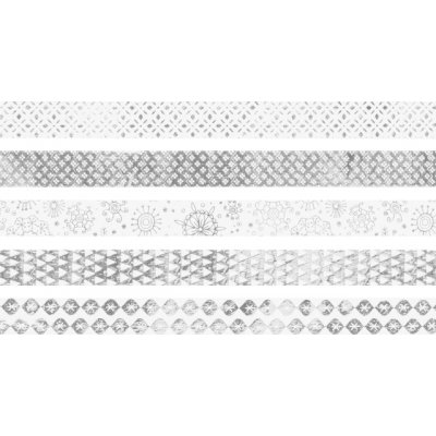 Heyda Mini samolep lesk stříbrná 1,2 cm x 3 m – Zboží Dáma