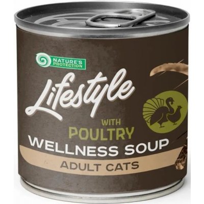 Nature's Protection NP Cat Soup LifeStyle Longhair Poultry 140 ml
