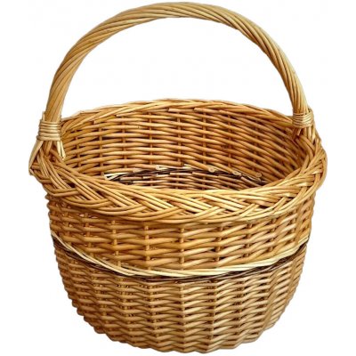 košík nákupní kulatý BOLERO plné pr.29x34cm, lak., NOVÝ – Hledejceny.cz