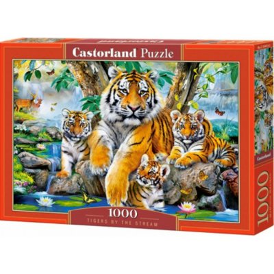 Castorland Tygří rodinka u potoka 104413 1000 dílků – Zboží Mobilmania