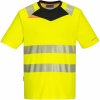 Pracovní oděv Portwest HI-VIS DX412 Reflexní strečová polokošile HV žlutá/černá