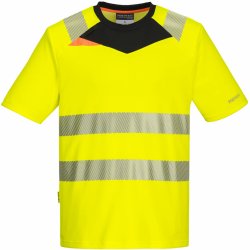 Portwest HI-VIS DX412 Reflexní strečová polokošile HV žlutá/černá