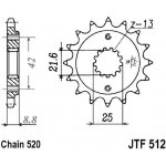 JT Sprockets JTF512-15RB – Zboží Mobilmania