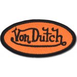 Nášivka Von Dutch Orange 8 cm x 4 cm – Zboží Dáma