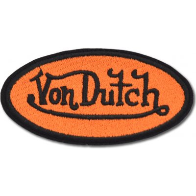Nášivka Von Dutch Orange 8 cm x 4 cm – Zboží Dáma