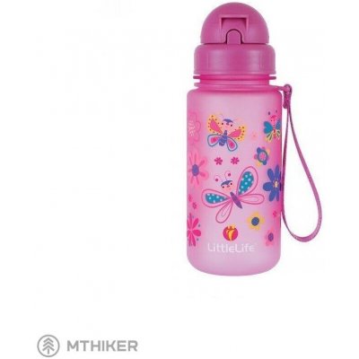 LittleLife Water Bottle Butterflies růžová 400 ml – Zboží Mobilmania