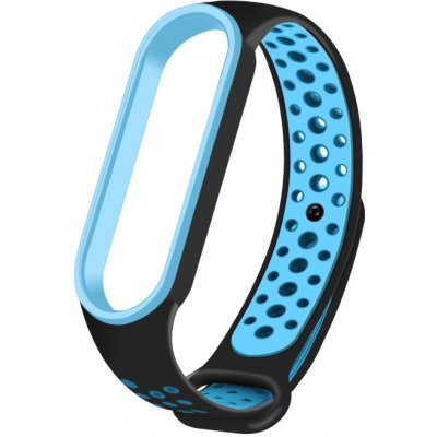 Xiaomi Mi Band 7 náhradní náramek Sportovní prodyšný perforovaný černo-tyrkys MBSCZ-7SCETY – Zbozi.Blesk.cz