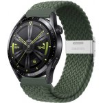 BStrap Elastic Nylon 2 řemínek na Huawei Watch 3 / 3 Pro, olive green SSG027C0510 – Hledejceny.cz