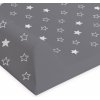 Přebalovací podložka Ceba baby podložka s pevnou deskou Comfort Hvězdy tmavě šedá 70 x 50