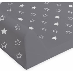 Ceba baby podložka s pevnou deskou Comfort Hvězdy tmavě šedá 70 x 50