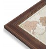 Nástěnné mapy Maps International Svět - nástěnná mapa Antique 136 x 84 cm Varianta: mapa v dřevěném rámu, Provedení: Volta