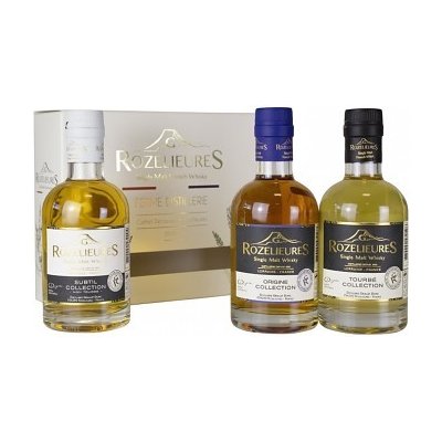 Rozelieures Single Malt Whisky Origine Subtil Tourbé 2 x 40% + 46% 3 x 0,2 l (set) – Hledejceny.cz
