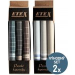 ETEX Výhodná sada pánských látkových kapesníků M40-1 a M40-3 - 6 kusů – Zboží Mobilmania