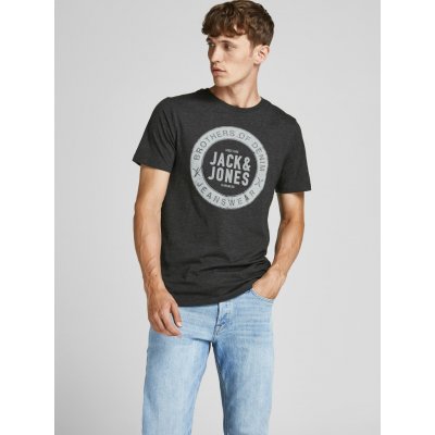 Jack & Jones Jeans triko Šedá – Zboží Mobilmania