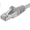 síťový kabel Premiumcord sp6asftp050 patch CAT6a S-FTP, RJ45-RJ45, AWG 26/7, 5m, šedý
