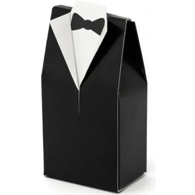 PartyDeco PartyDeco Svatební krabičky na dárky - Ženich 10 ks – Zboží Dáma