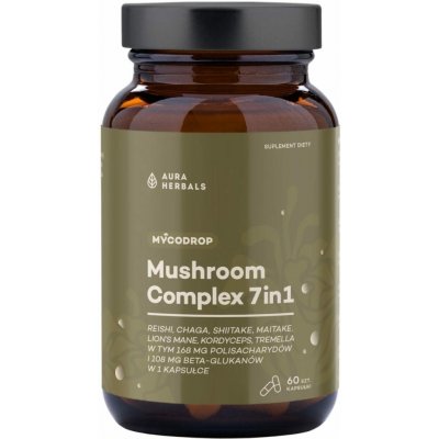 Aura Herbals Mushroom Complex 7-in-1 60 kapslí – Hledejceny.cz