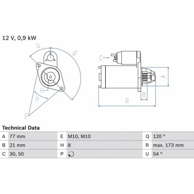 Startér BOSCH 0 986 025 720