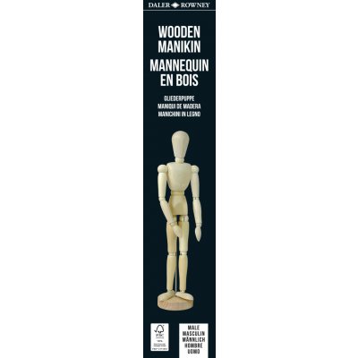 JUNIOR SMPL manekyn - dřevěná figurka - muž 8"/ 20 cm – Sleviste.cz