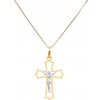 Přívěsky Beny Jewellery Zlatý Kříž s Ježíšem Kristem k1200833
