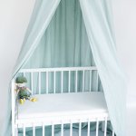 Tulimese Baldachýn mušelínový mentolový SAMOSTATNÝ S ROVNÝM OKRAJEM – Zboží Dáma