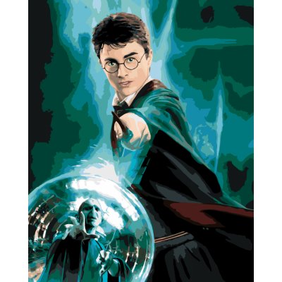 ZUTY Malování podle čísel PLAKÁT HARRY POTTER A FÉNIXŮV ŘÁD HARRY Rozměr 40 x 50 cm Rámování vypnuté plátno na rám