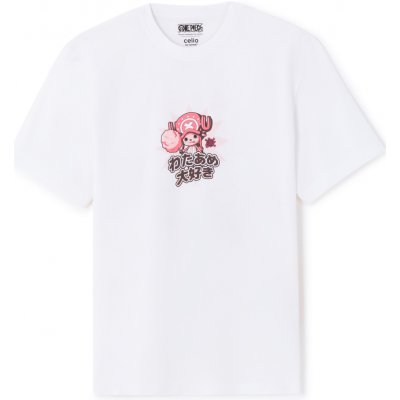 Celio Tričko One Piece Bílá – Zbozi.Blesk.cz