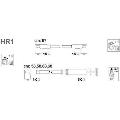 JANMOR Sada kabelů pro zapalování HR1 – Sleviste.cz