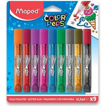 Kores Dekorační lepidlo Maped Glitter Glue 9 x 10,5 ml