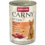Carny Kitten Telecí kuřecí a krůtí 12 x 400 g – Hledejceny.cz