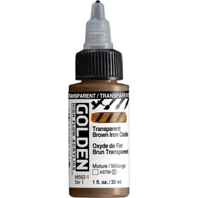 Golden Artist Colors High Flow akrylová barva transparent brown iron oxide 30 ml – Hledejceny.cz